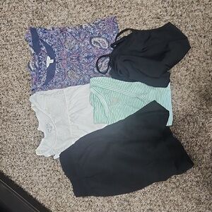 Bundle! Yes, New York Laundry Ivory Lace Cold Shoulder Blouse Pluse 3 Others.